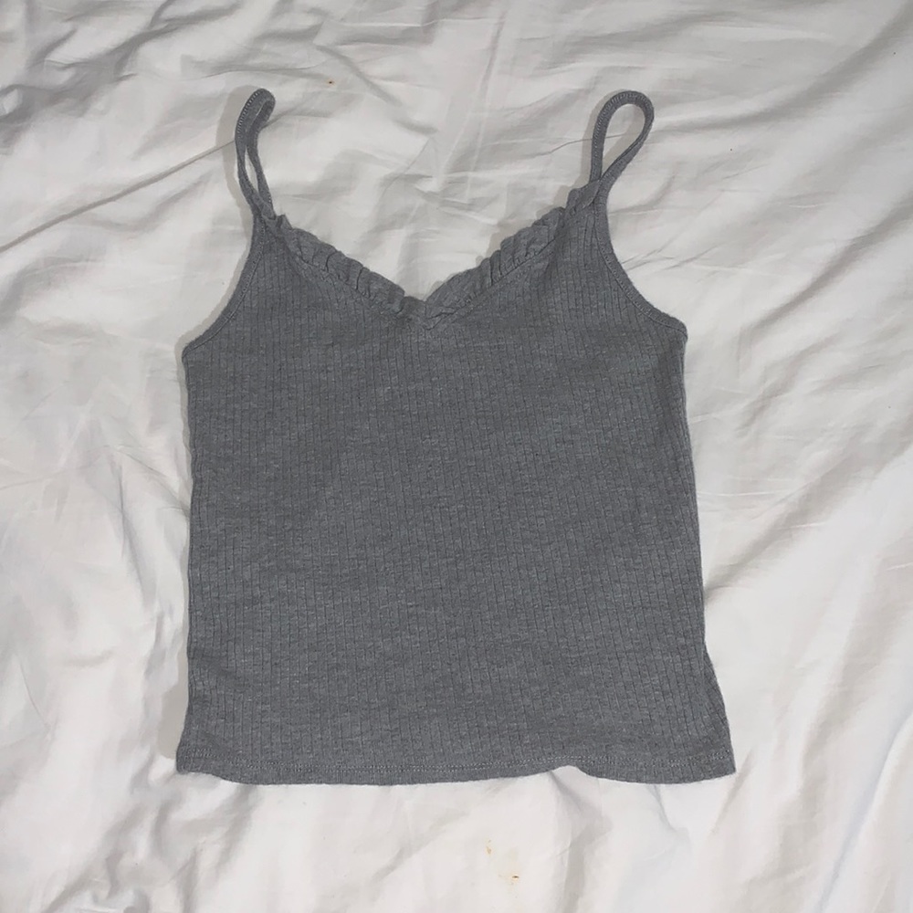 Ribbed Cropped Tank Top